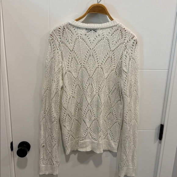 Cyrus Cream Knit Cardigan size XL - Picture 8 of 9